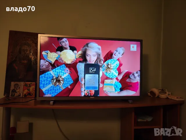 PHILIPS UHD LED TV PIXEL PLUS телевизор 32 инча, снимка 1