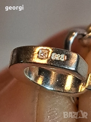 сребърна гривна Thomas sabo Charm club с три талисманчета, снимка 7 - Гривни - 52983499