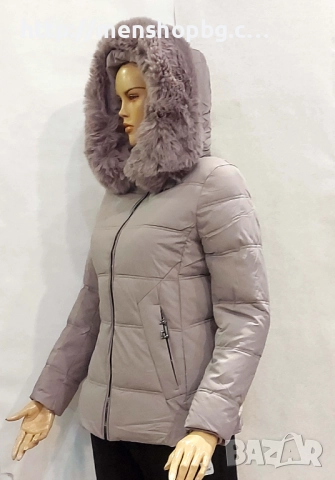 Дамско яке код 129 - бледо лилаво, снимка 2 - Якета - 52012843