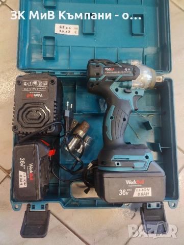 гайковерт с 2 батерии, снимка 2 - Винтоверти - 52075252