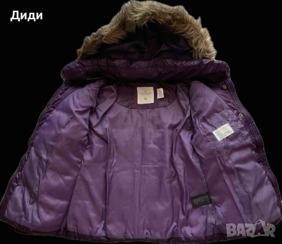 Детско зимно яке с махаща се качулка за момиче H&M, снимка 3 - Детски якета и елеци - 52537222