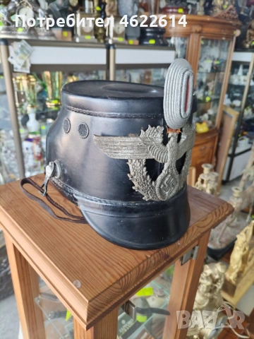 НЕМСКА ПОЛИЦЕЙСКА КАСКА ТИП "ШАКО" , снимка 5 - Антикварни и старинни предмети - 53629054