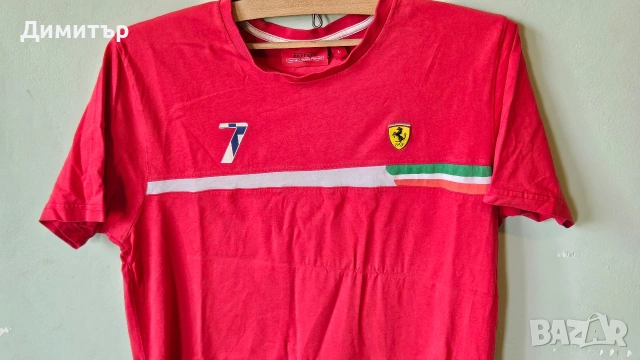Оригинална тениска Ferrari Formula 1 f1 Kimi Raikkonen speed race sport рали Size Large , снимка 2 - Тениски - 53491364