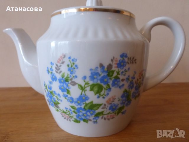 Руски порцеланов сервиз за кафе чай Вербилки 1970 г, снимка 5 - Сервизи - 45869985