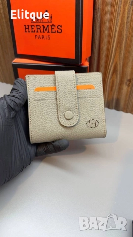 портмонета от естествена кожа hermes, снимка 2 - Портфейли, портмонета - 52952468