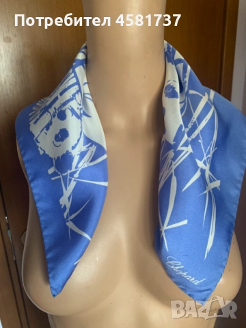 Копринено Фишу на Chopard, снимка 8 - Шалове - 51742459