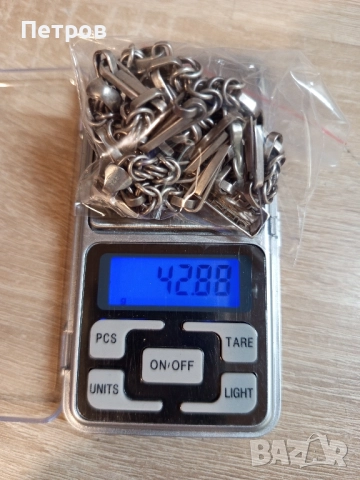 Сребърен синджир със кръст, снимка 10 - Колиета, медальони, синджири - 51732937