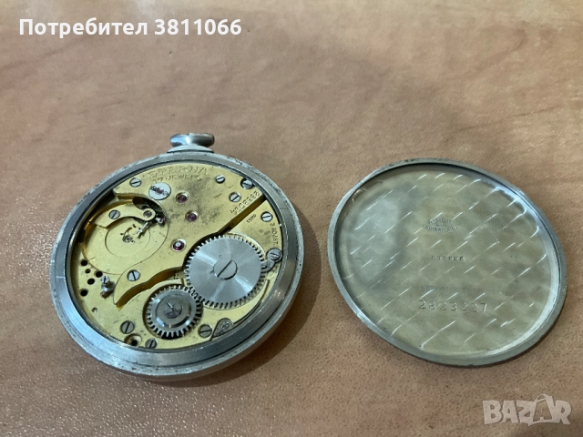 Щвейцарски джобен часовник Етерна/ Eterna- не работи , снимка 4 - Мъжки - 52818807