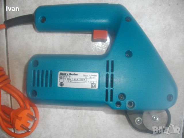 Black Decker-West Germany-Оригинална Ел. Ножица 150 Вата-Като Нова-Старо Качество-Реже Ламарина/Плат, снимка 2 - Други инструменти - 45092543