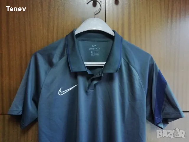 Nike Dri-Fit Polo оригинална сива тениска поло фланелка размер L , снимка 3 - Тениски - 47242878