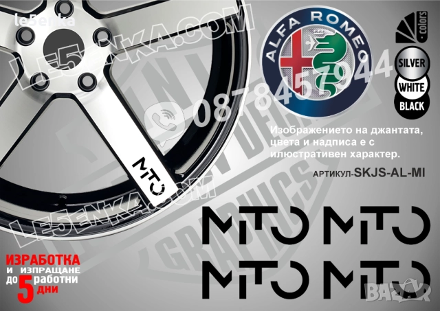 Alfa Romeo Moto надписи за спици