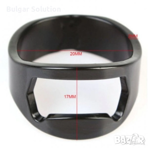 🖤 Пръстен отварачка 2в1, снимка 4 - Пръстени - 52598200