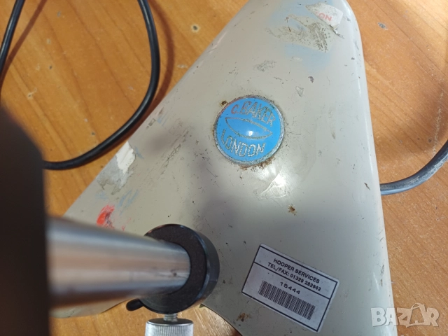 C. Baker London от 1956 - микроскоп, стар антика, снимка 3 - Антикварни и старинни предмети - 52707761