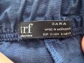 ZARA тъмносин свободен панталон, снимка 3