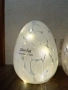 Декоративно стъклено великденско яйце със светлини., снимка 5