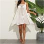 Плажната туника-рокля, изработена на една кука, е символ на изисканост и елегантност за летните дни , снимка 5