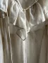 Разкошна нова елегантна  бяла  блуза вълнообразни акценти волани, снимка 5