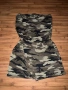 Комбинезон с камуфлажен принт, къси панталони и цвят зелено и каки, снимка 1