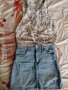 Лот дънкова пола + риза H&M, снимка 1 - Детски рокли и поли - 46006020