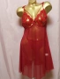 2XL Червена ефирна нощница , снимка 4