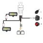 120W COMBO LED Фарове с Окабеляване Реле Бутон Диодни Фарове с Кабели, снимка 6