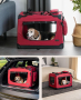 Dibea TB10052 Транспортна чанта за кучета Кучета/Сгъваема кутия за кола за малки животни, снимка 1