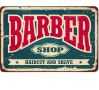 Метална табела Barber shop, снимка 1 - Други - 45156196