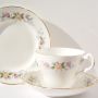 Royal Stuart Английски Костен Порцелан Сет за чай/кафе Нежни цветя