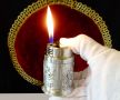 Настолна запалка от калай HB,W.Germany,перфектна. , снимка 1 - Антикварни и старинни предмети - 46054623