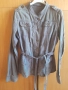 Дамско сиво сако с коланче, снимка 4
