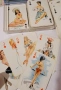 Ретро карти за игра от 1950г с момичета Pin up girls , снимка 1