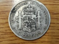Испания 5 песети 1875 СРЕБРО, снимка 2