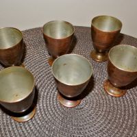 Медни чаши за ракия 50мл, снимка 2 - Антикварни и старинни предмети - 45178146