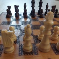 шах фигури дървени нови 34см , снимка 3 - Шах и табла - 45826568