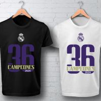 ФЕН тениски Real Madrid / Реал Мадрид CAMPEONES 2024 - 2 цвята!, снимка 1 - Тениски - 45587153