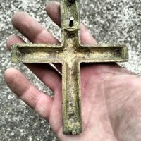 Бронзов кръст, снимка 4 - Антикварни и старинни предмети - 45369466
