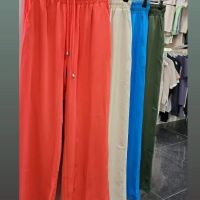 Дамски цветни, ефирни панталони, снимка 1 - Панталони - 45416921