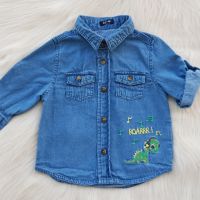 Дънкова риза за бебе 3-6 месеца, снимка 5 - Бебешки блузки - 45328205