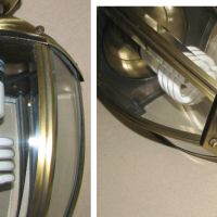 Луксозна висяща лампа полилей тип Фенер, 'бронз' кристални стъкла, отличен, снимка 5 - Лампи за таван - 45698819