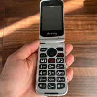 Мобилен телефон за възрастни с големи бутони, 3G флип, авариен бутон, снимка 9 - Други - 45058995