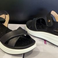 Дамски анатомични сандали с мемори стелки в черен цвят модел: W060041 black, снимка 3 - Сандали - 45656484