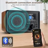 BIAOQINBO Dab/Dab+ радио с Bluetooth 5.0 Цифрово FM радио Носталгично преносимо радио , снимка 4 - Радиокасетофони, транзистори - 45804884