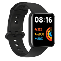 НОВ неразпечатан Смарт часовник Xiaomi Redmi Watch 2 Lite, Черен, снимка 4 - Друга електроника - 45037321