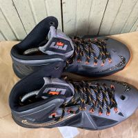 ''Nike LeBron 10 Lava Black Orange Gray'оригинални мъжки маратонки 43, снимка 9 - Маратонки - 45437769