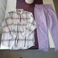 НОВО Дънки и риза за 10г момиче , снимка 1 - Детски комплекти - 45401599