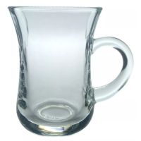 Комплект от 6 броя стъклени чаши, сервиз за кафе или чай, 150ml, снимка 4 - Сервизи - 45545644