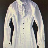Дизайнерски бели ризи Галинел , снимка 3 - Ризи - 45698575