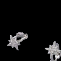 Sale Сребърни обеци"Shining star"/нови, снимка 1 - Колиета, медальони, синджири - 45010047