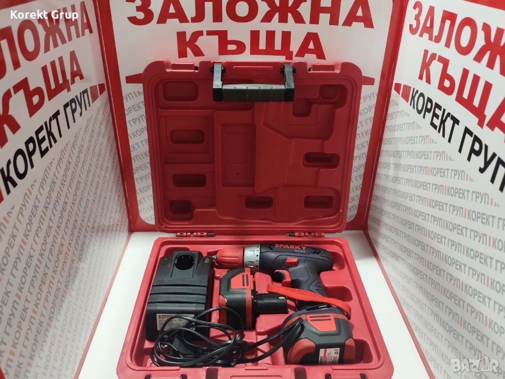 Aкумулаторна бормашина/винтоверт Sparky BR 12E-CH /12V, 2Ah/, снимка 1
