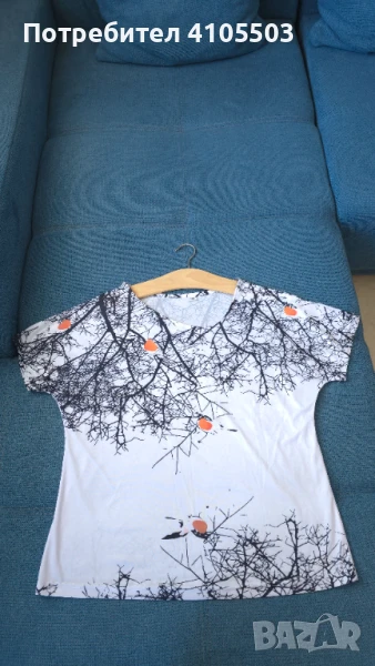 Дамска бяла блуза, снимка 1